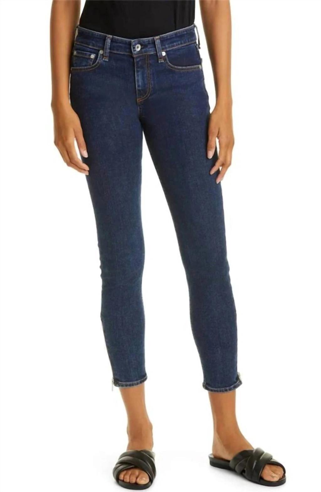 Cate Faded Mid-rise Skinny Jeans In Multi Product Image