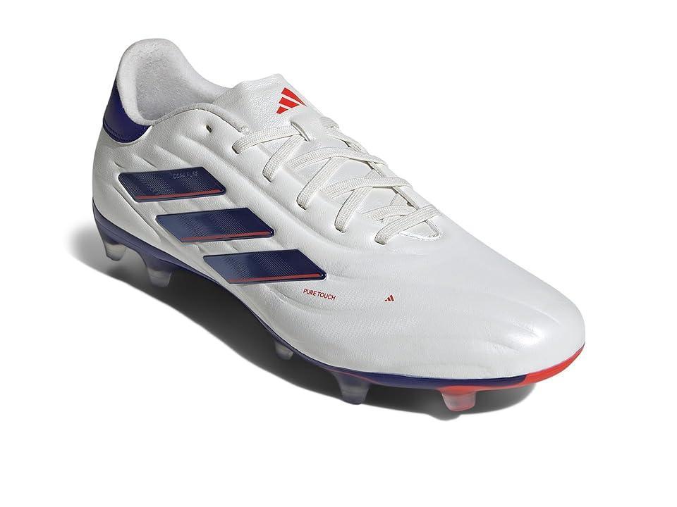 adidas Copa Pure II PRO Football Boots Firm Ground (White/Lucid /Solar Red) Men's Soccer Shoes Product Image