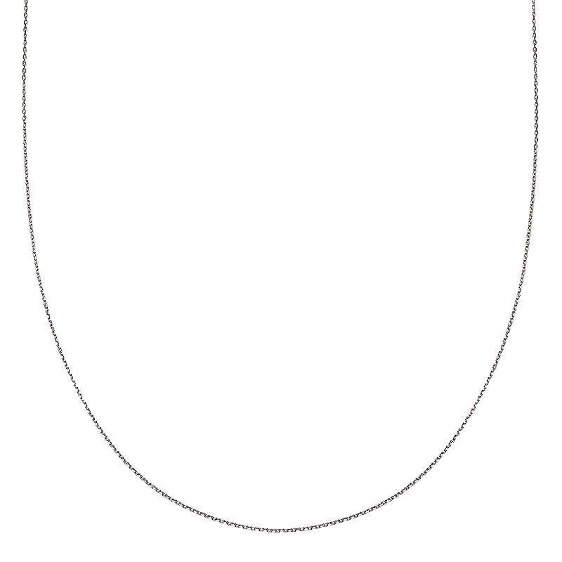 PRIMROSE Sterling Silver Flat Link Chain Necklace - 20 in., Womens, Grey Product Image