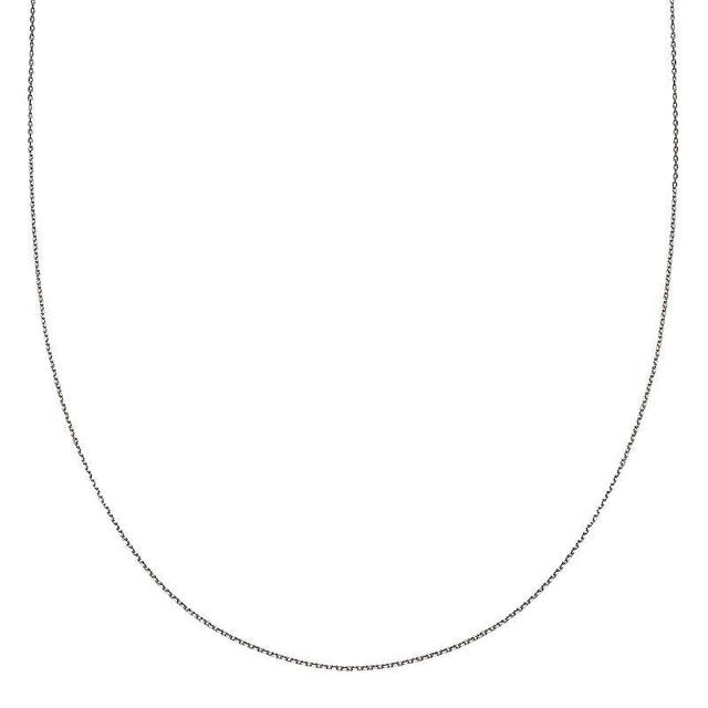 PRIMROSE Sterling Silver Flat Link Chain Necklace - 20 in., Womens, Grey Product Image