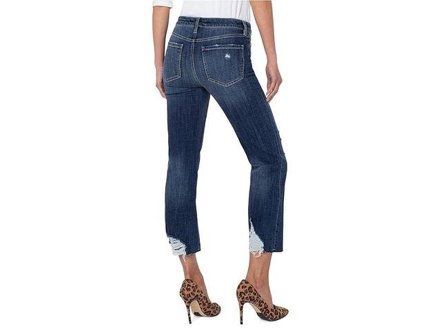 Liverpool Los Angeles Kennedy Crop Straight Eco Jeans w/ Cut Hem 27 in Wateree (Wateree) Women's Jeans Product Image