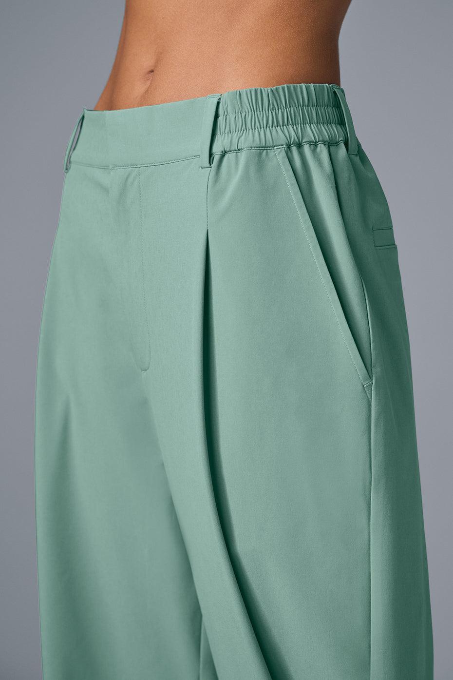 High-Waist Pursuit Trouser (Regular) - Botanical Green Female Product Image