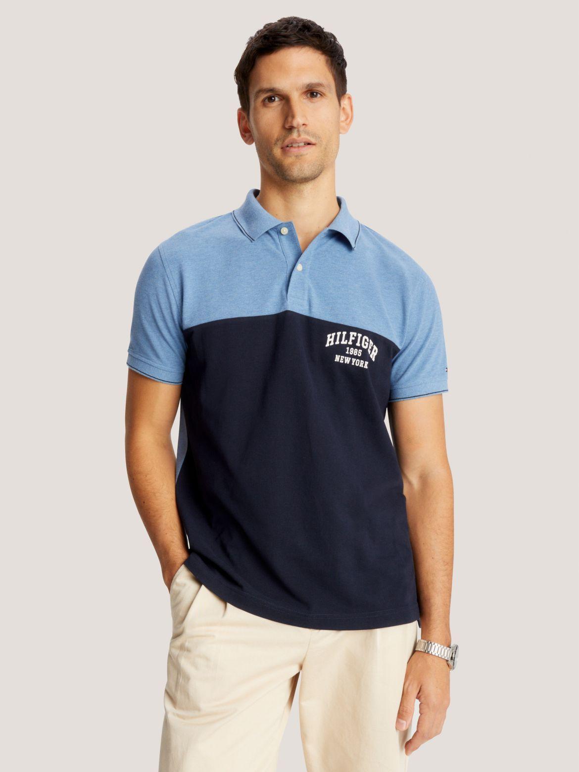 Tommy Hilfiger Men's Regular Fit Hilfiger Block Logo Polo Product Image