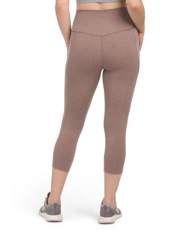 Space Dye Interlock Capri Leggings for Women | Polyester/Spandex Product Image