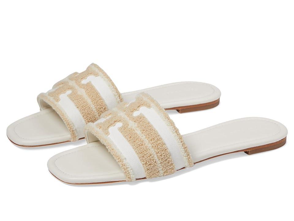 Tory Burch Double T Slides (Natural/ Light Alabaster) Women's Sandals Product Image