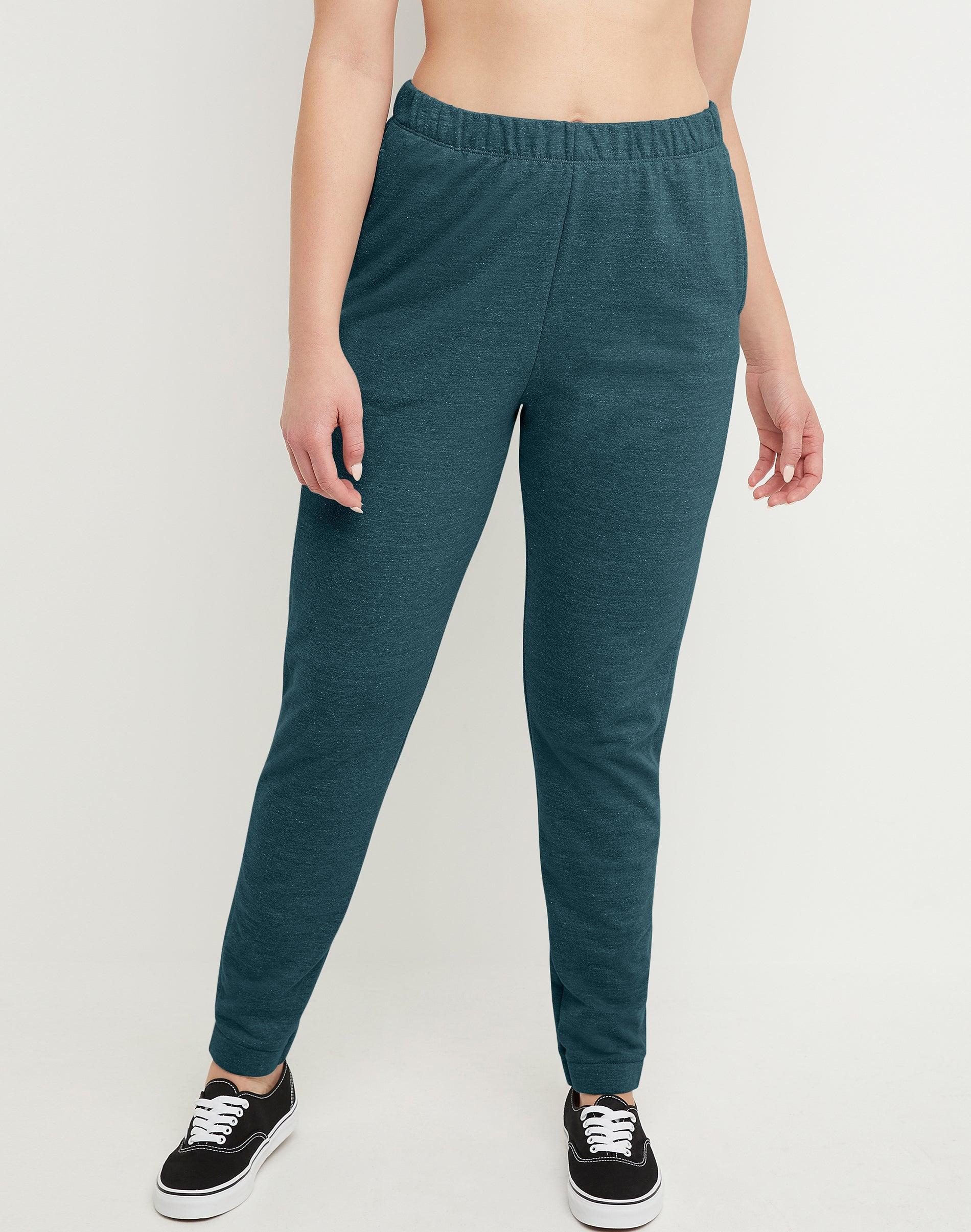 Hanes Originals Womens French Terry Joggers With Pockets Concrete Heather XS Product Image