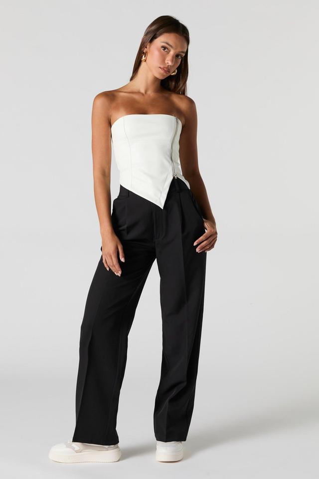 Pleated Wide Leg Dress Pant Female Product Image