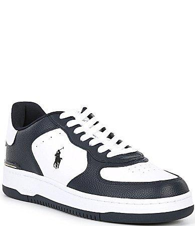 Polo Ralph Lauren Mens Masters Court Leather Sneakers Product Image