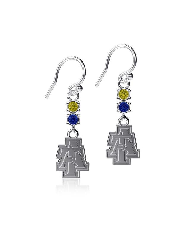 Womens Dayna Designs North Carolina A T Aggies Dangle Crystal Earrings Product Image