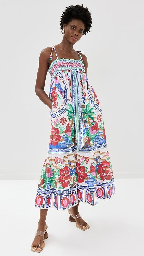 FARM Rio Flowers Beach Off White Maxi Dress | Shopbop Product Image