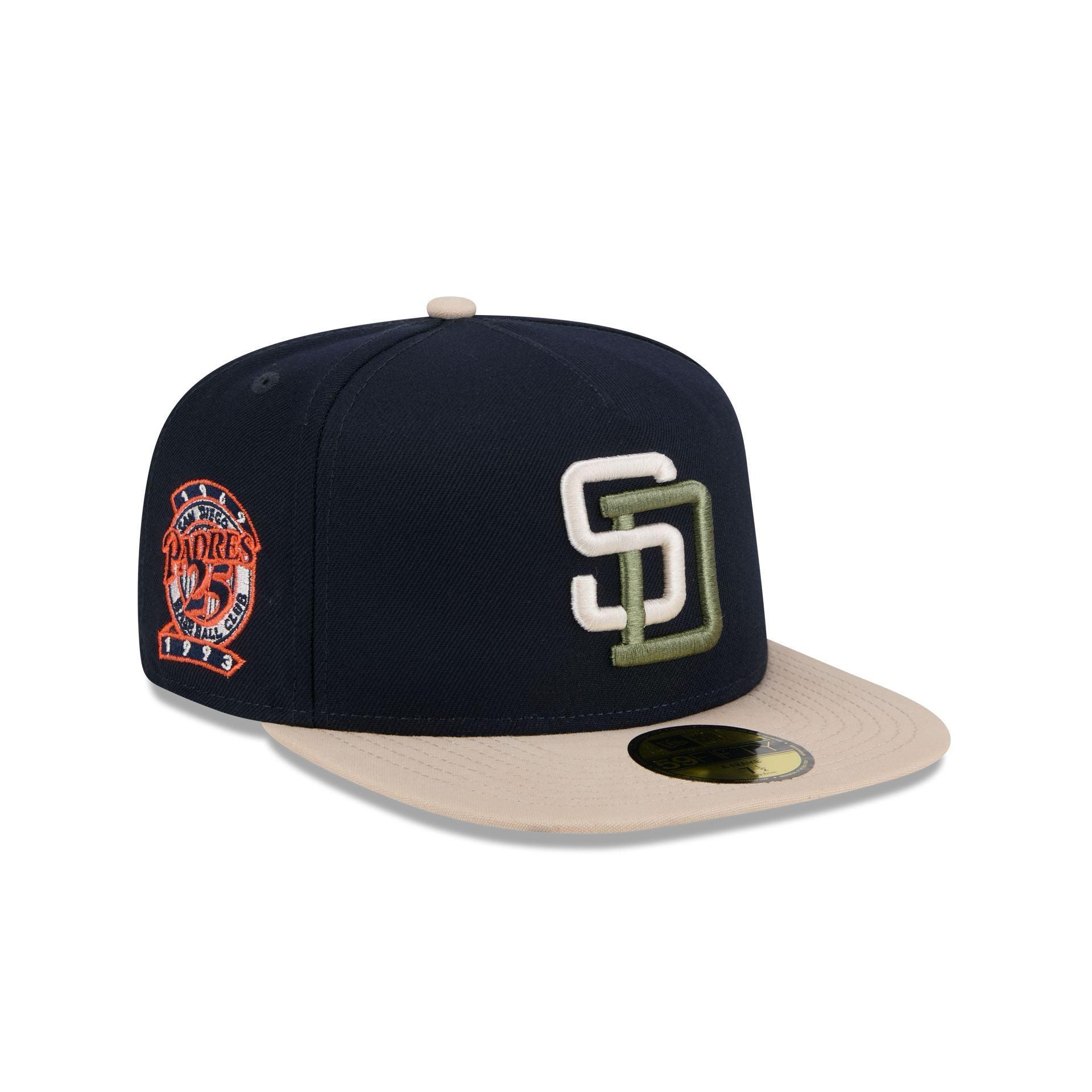 San Diego Padres Canvas 59FIFTY A-Frame Fitted Hat Male Product Image