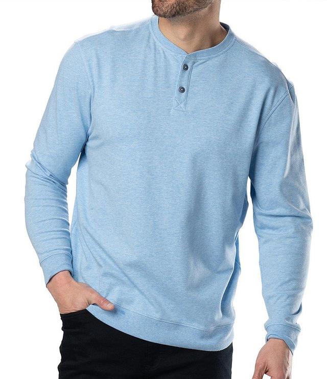 BLACK CLOVER Long Sleeve Henley Maddox Crew Neck Pullover Product Image