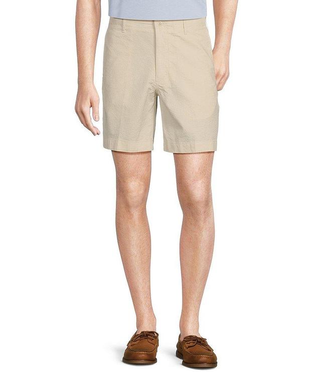 Cremieux Blue Label Soho Tailored Fit Seersucker 7#double; Inseam Shorts Product Image