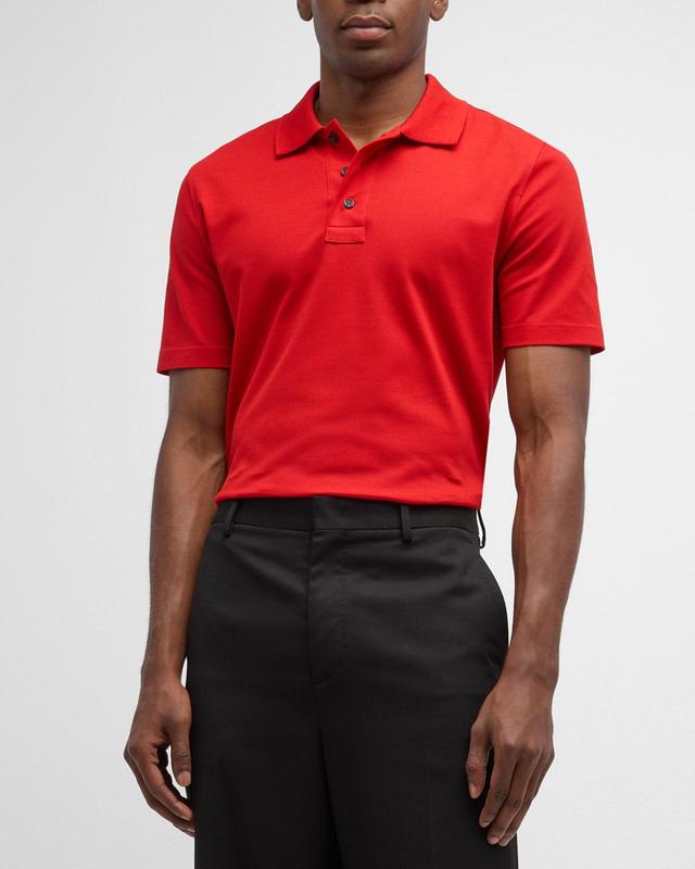 Mens Pique Polo Shirt Product Image