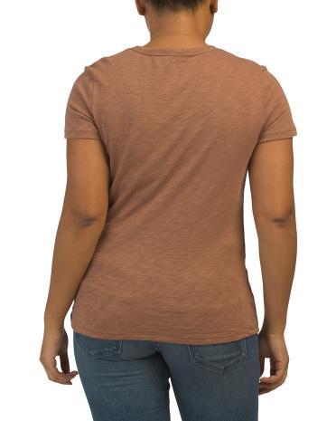 Short Sleeve Crew Neck T-Shirt for Women | Cotton Product Image