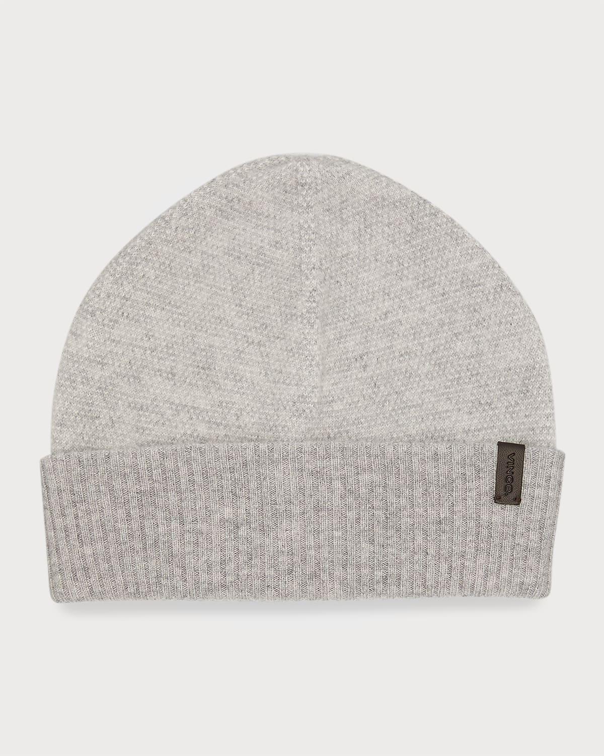 Mens Cashmere-Knit Beanie Hat Product Image