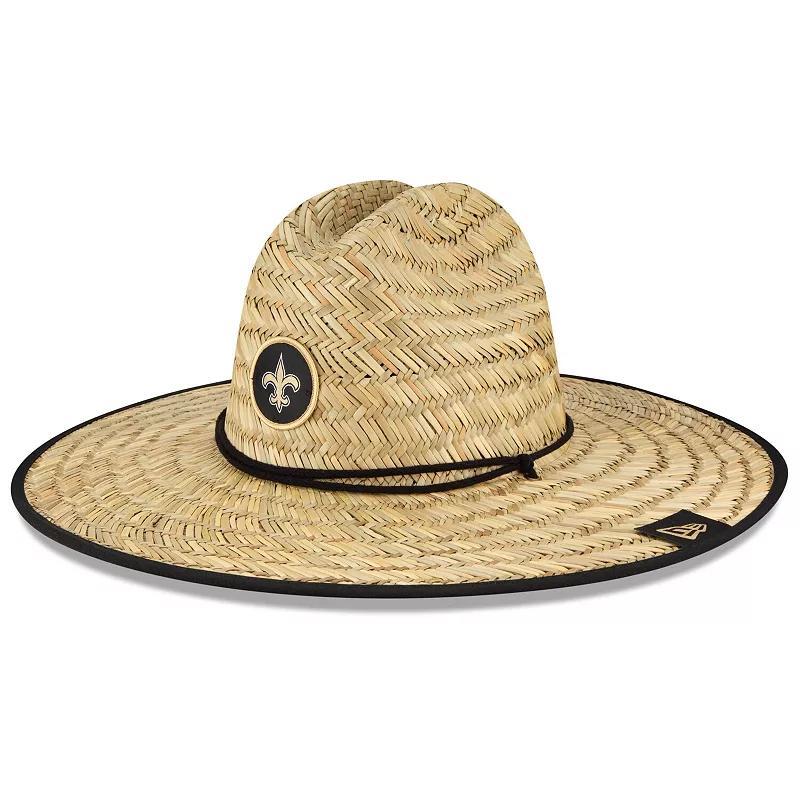 Mens New Era Natural New Orleans Saints NFL Training Camp Official Straw Lifeguard Hat Product Image