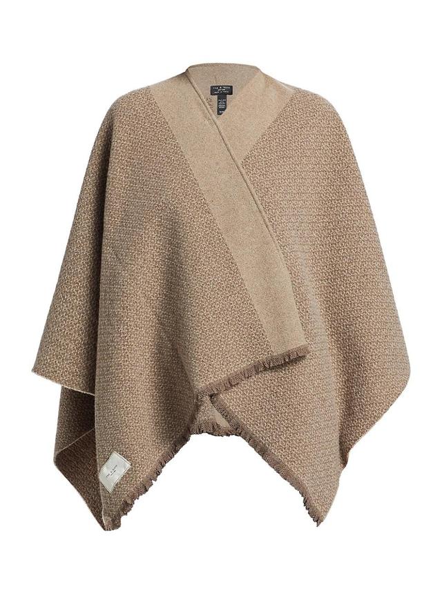 Womens Joni Tweed Belted Wool Shawl Product Image