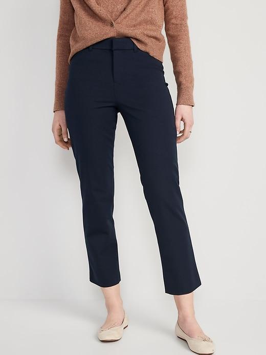 High-Waisted Pixie Straight Pants Product Image