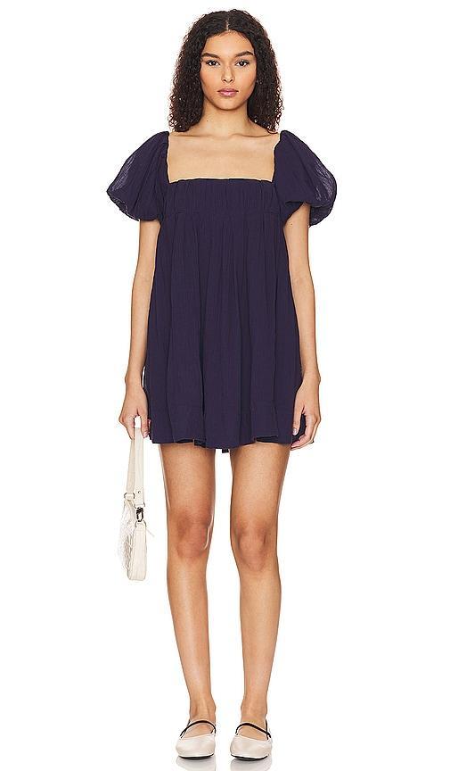 Free People free-est Marina Tie Back Cotton Crinkle Babydoll Dress Product Image