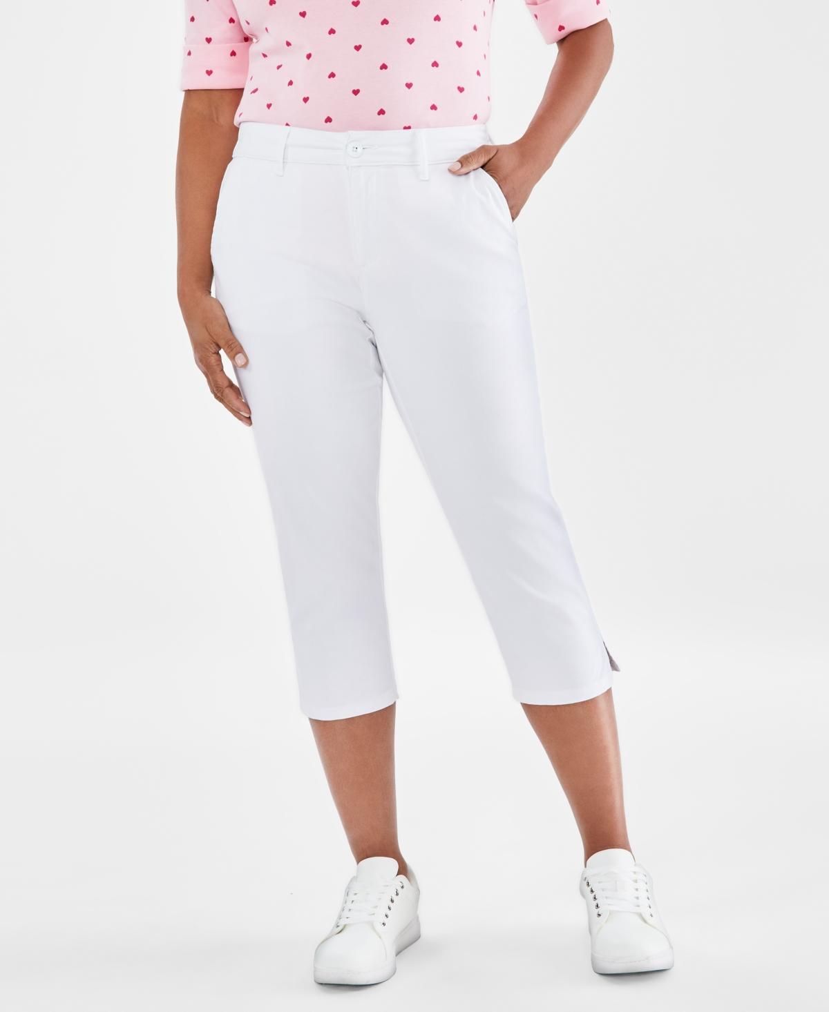 Style & Co Womens Mid-Rise Comfort Waist Capri Pants, 2-24W, Created for Macys Product Image