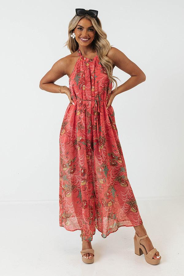 Tell Me Something Good Floral Jumpsuit Product Image