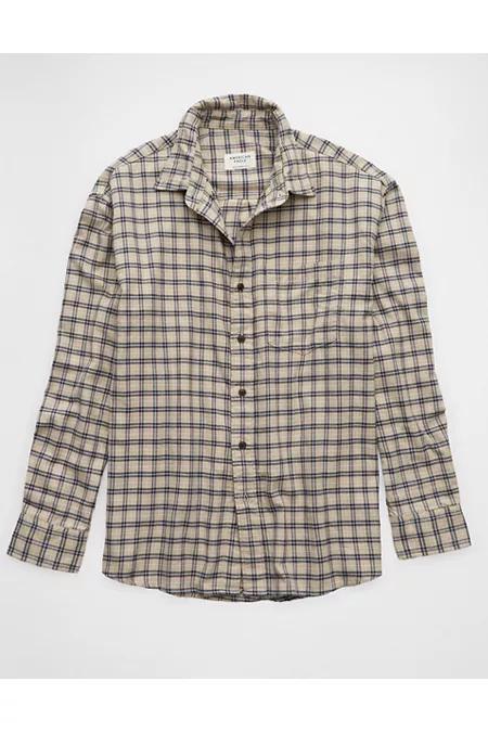 AE Everyday Flannel Plaid Button-Up Shirt Men's Product Image