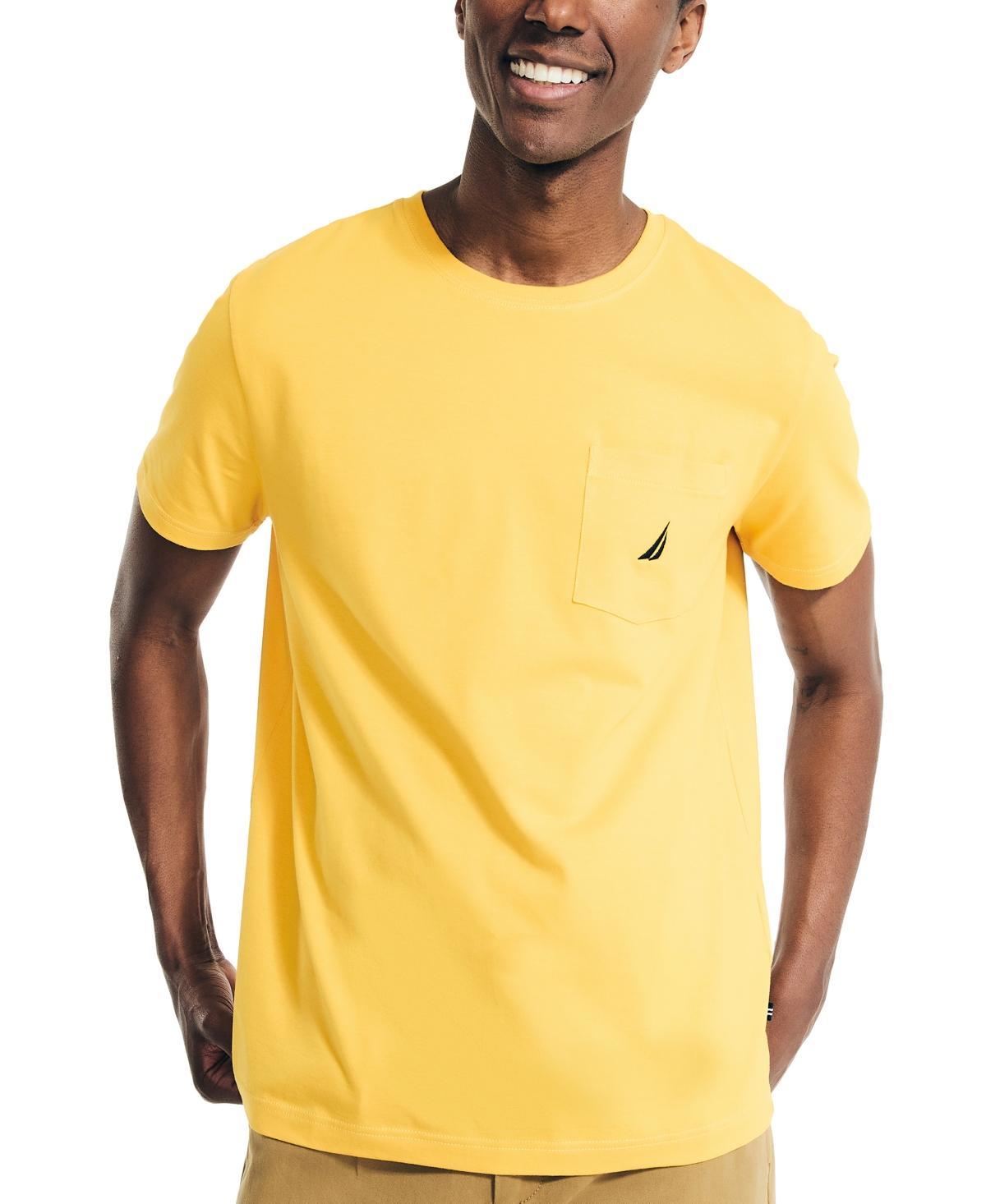 Nautica Mens Classic-Fit Solid Crew Neck Pocket T-Shirt Product Image