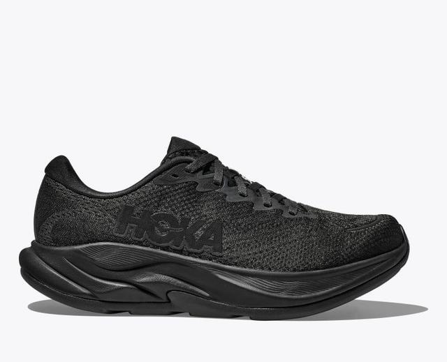 HOKA Womens Rincon 4 Shoes in Black/Black, Size 7 W Product Image