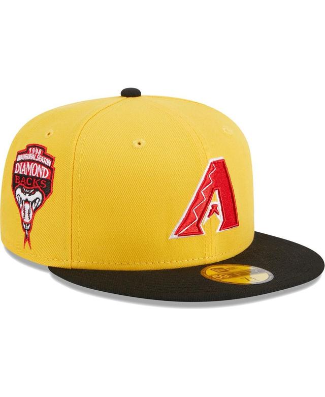 Mens New Era Yellow Arizona Diamondbacks Grilled 59FIFTY Fitted Hat - Yellow Product Image