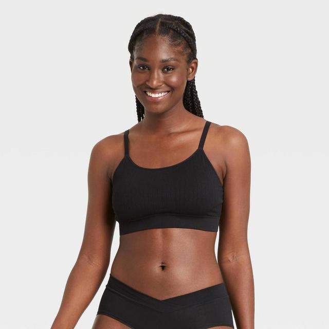 Womens Seamless Bralette - Auden Black XL Product Image