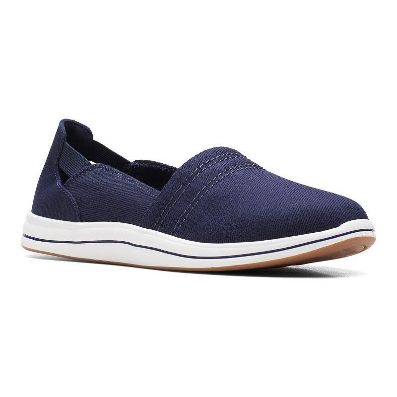 Clarks Cloudsteppers Breeze Step II Womens Slip-On Shoes Blue Product Image