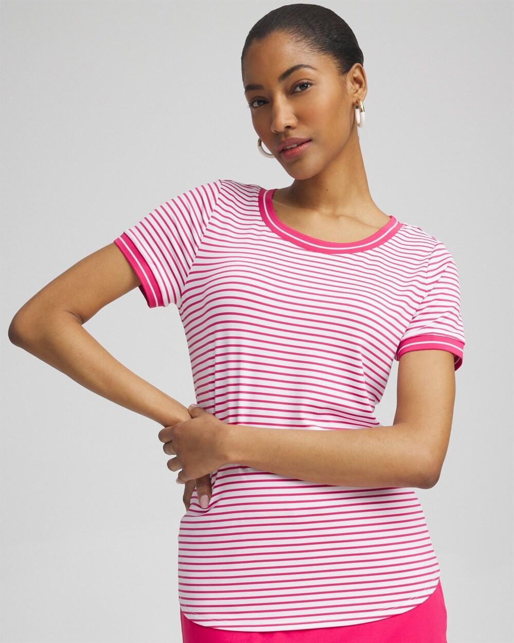 Women's Knit Stripe Tee Product Image