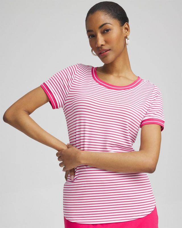 Zenergy® UPF Knit Stripe Tee Product Image