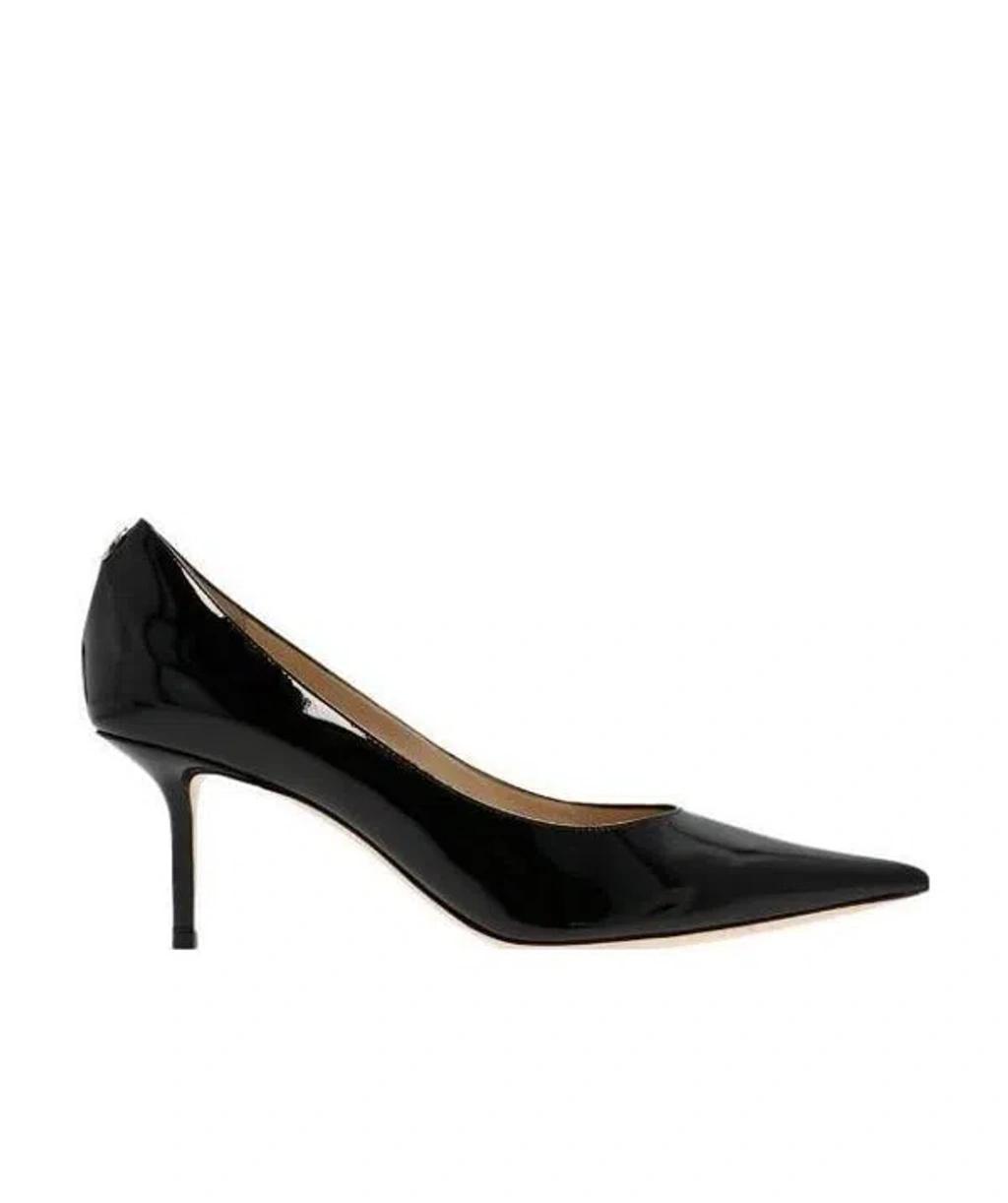 JIMMY CHOO Logo Plaque Pumps In Black Product Image