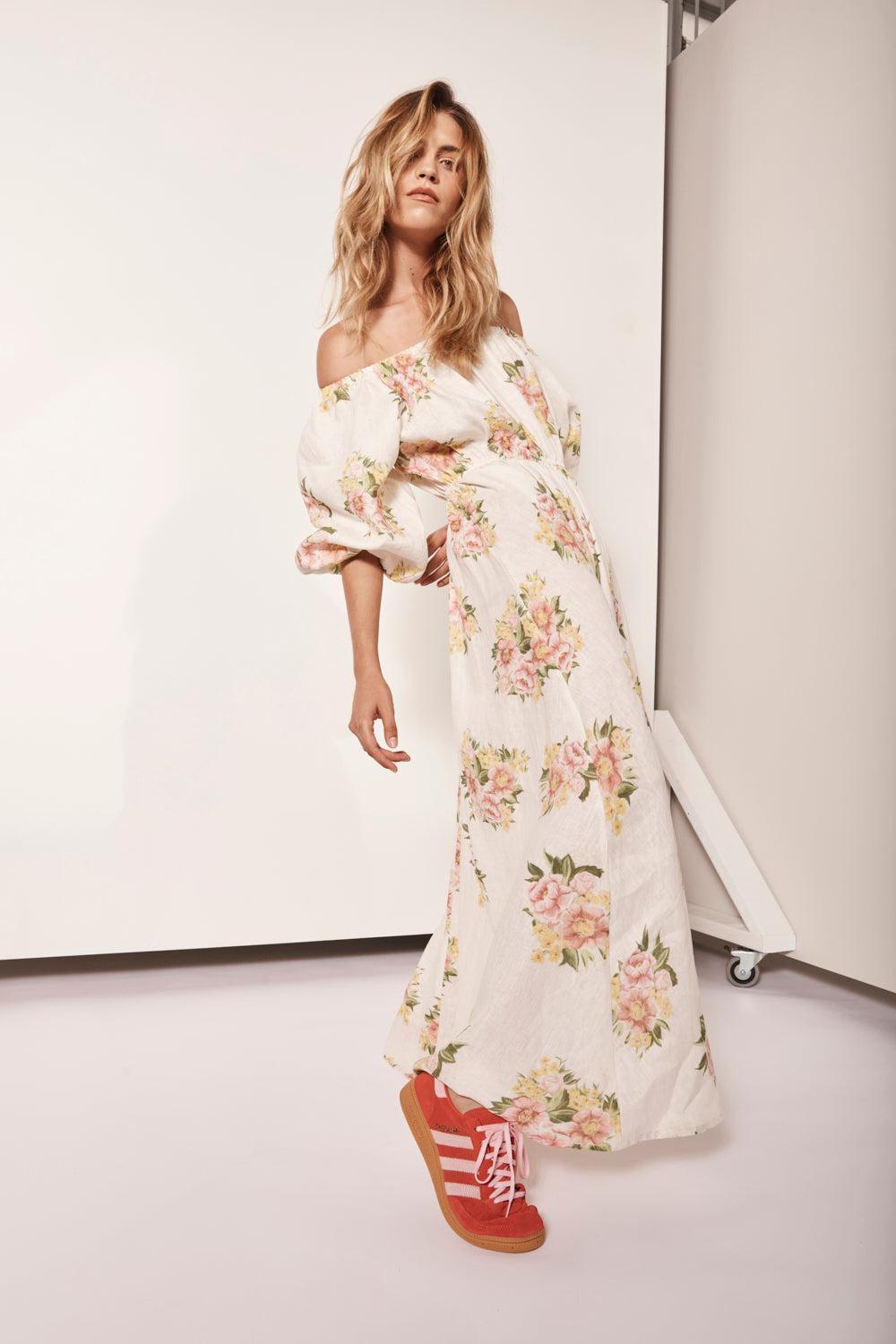 Inka Linen Maxi Dress Nouveaux Product Image