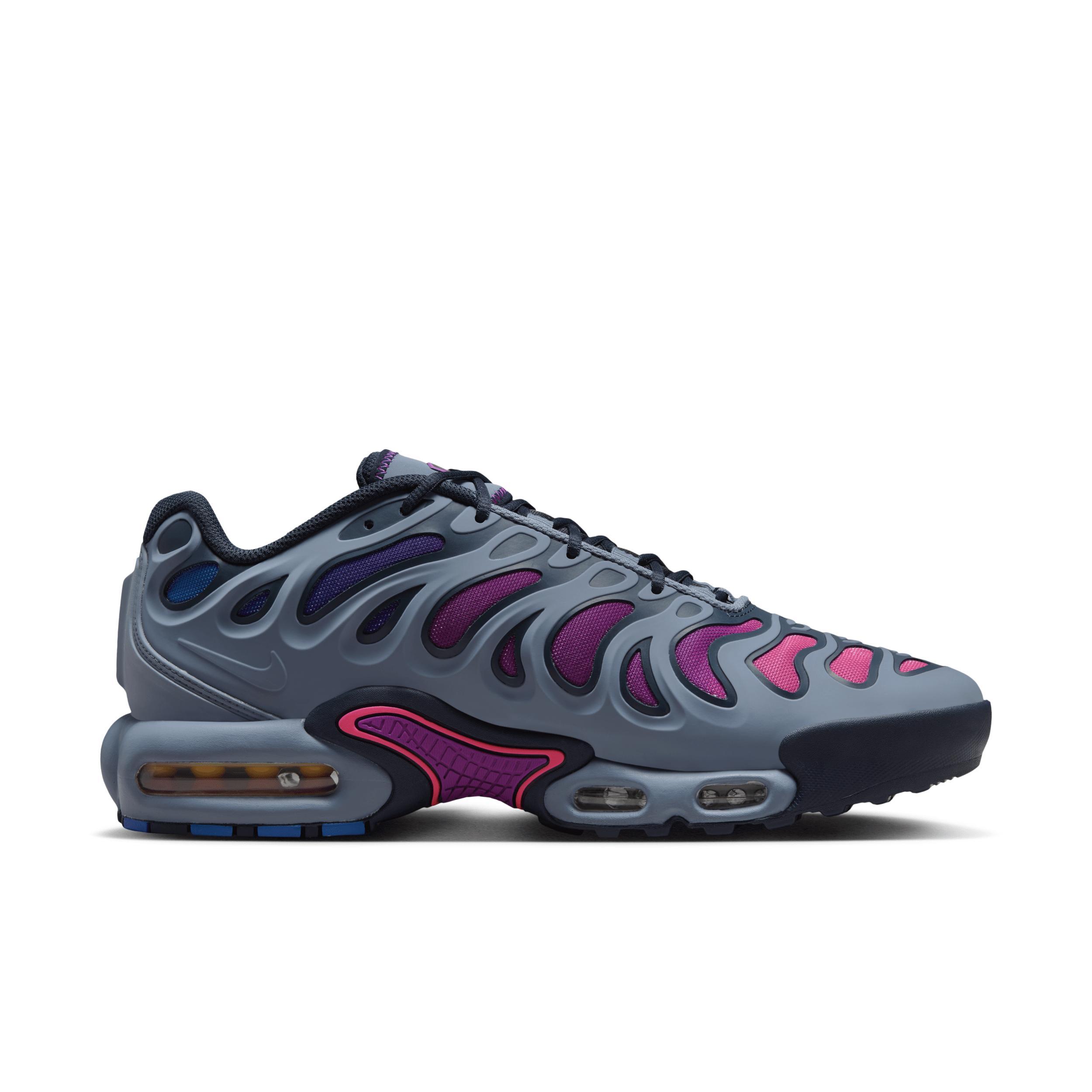 Nike Mens Nike Air Max Plus Drift - Mens Running Shoes Ashen Slate/Vivid Purple/Obsidian Product Image