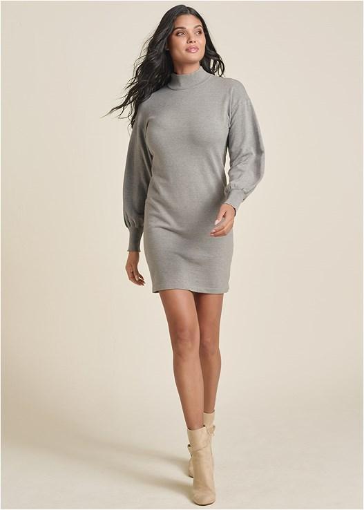 Mock Neck Sweater Dress Product Image