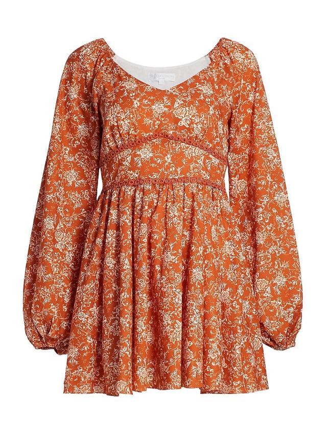 Womens Blakely Floral Mini-Dress Product Image