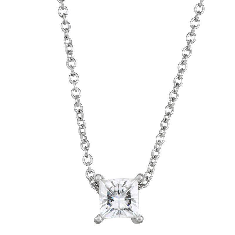 Charles & Colvard 3/8 Ct. T.w. Moissanite Solitaire Pendant In 14K White Gold Product Image