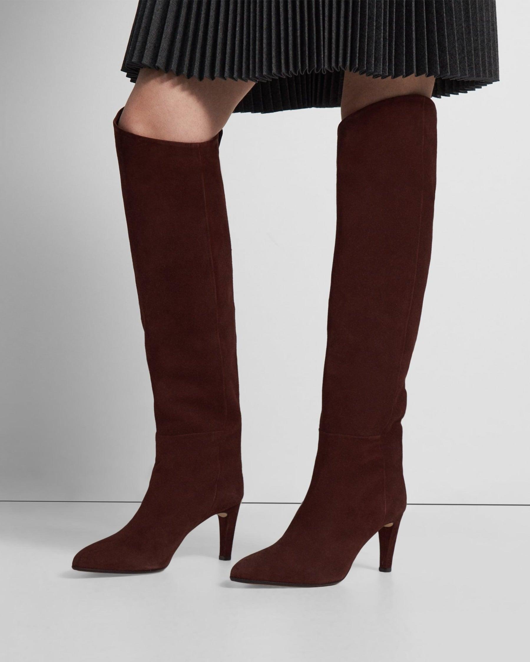 Tube Knee-High Boot in Suede product image