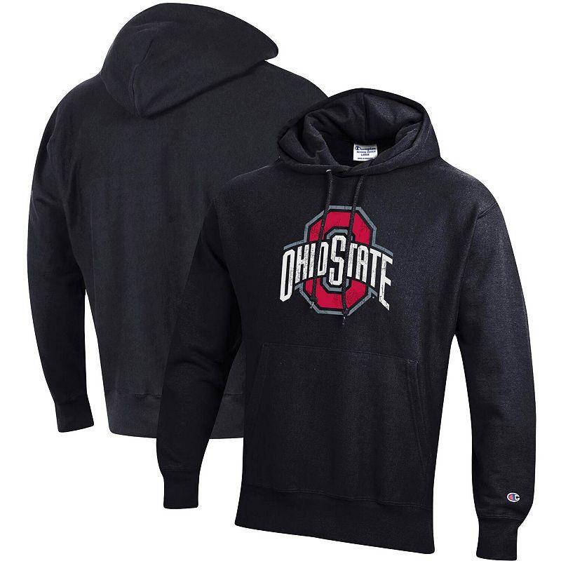 Mens Champion Ohio State Buckeyes Vault Logo Reverse Weave Pullover Hoodie Product Image