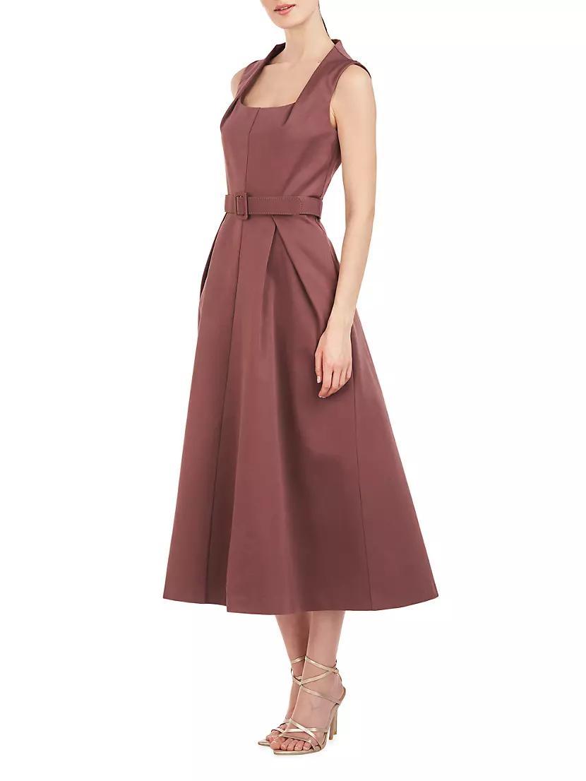 Lucielle Faille Tea-Length Dress Product Image