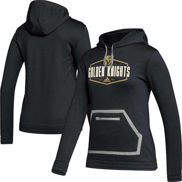 Womens adidas Black Vegas Golden Knights Team Issue Pullover Hoodie Product Image