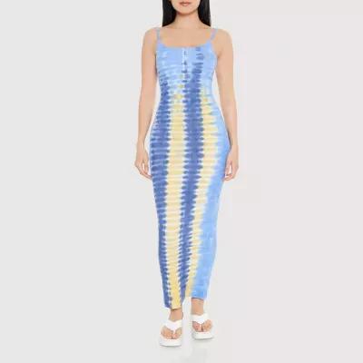 Forever 21 Ribbed Tank Womens Sleeveless Tie Dye Bodycon Dress Juniors Product Image