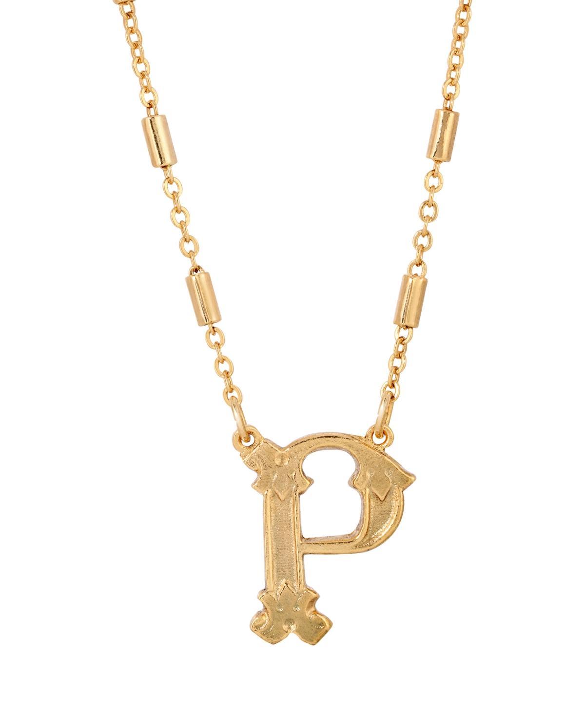 1928 Tone Initial W Pendant Necklace Product Image