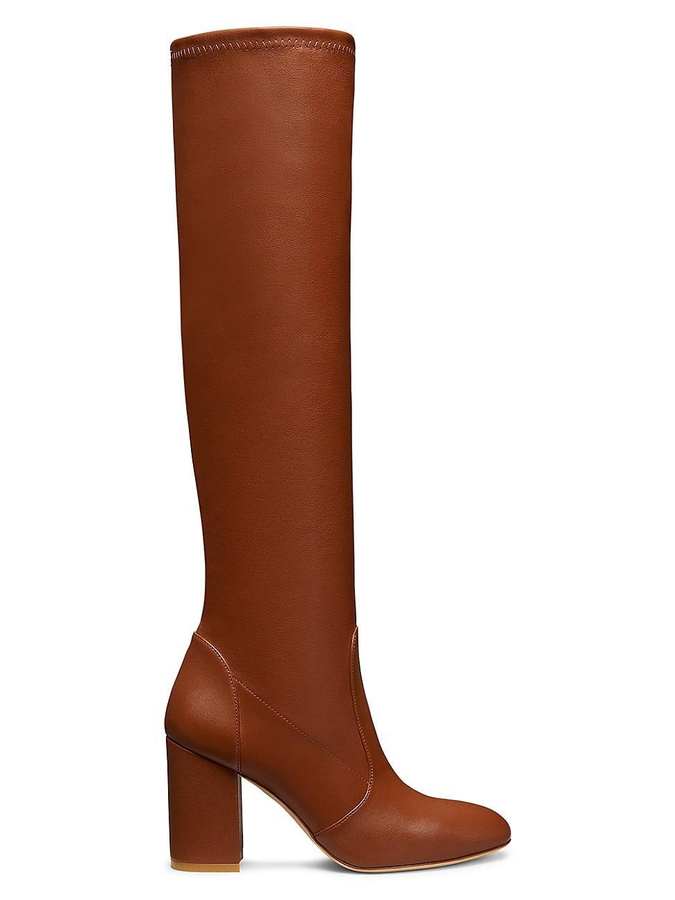 Womens Yuliana 85MM Leather Knee-High Boots Product Image