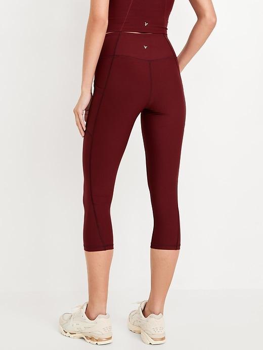 High-Waisted PowerSoft Crop Leggings Product Image