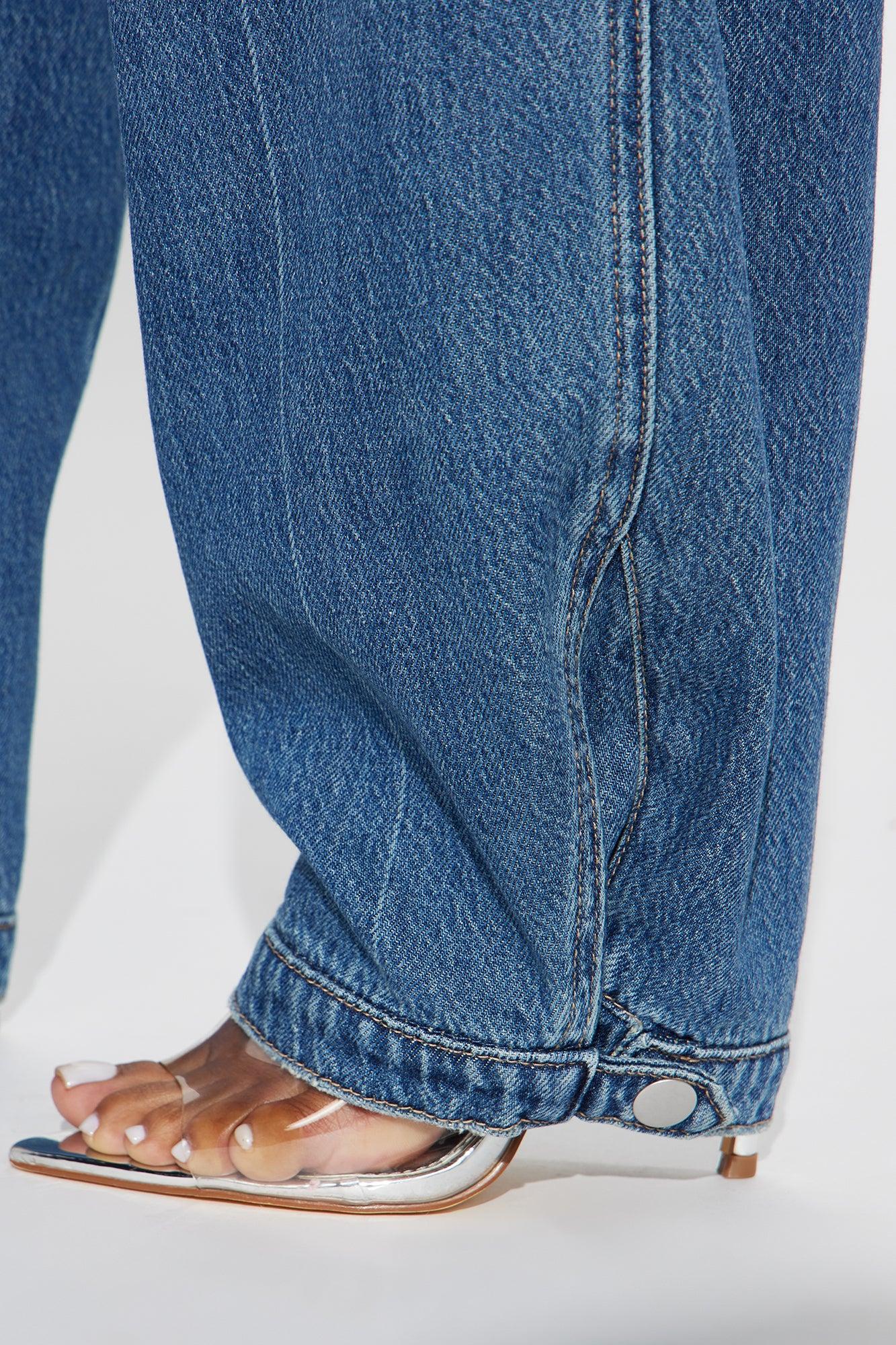 Niya Non Stretch Taper Leg Jeans - Dark Wash Product Image