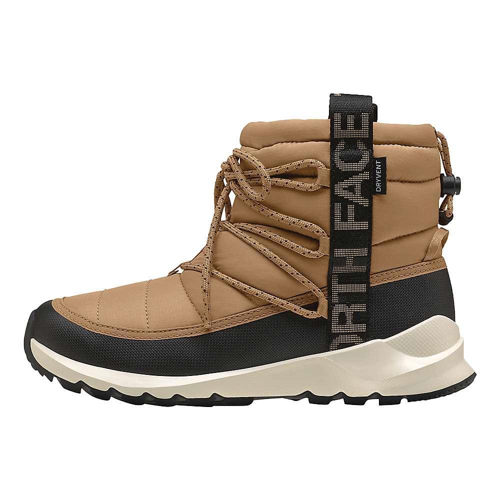 The North Face Women's ThermoBall Lace Up Waterproof Boot Almond Butter / TNF Black Product Image